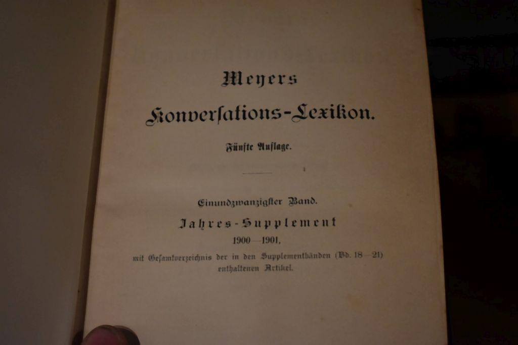 ANTIQUE GERMAN MEYERS KONVERS LEXITON BOOKS,