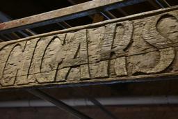 CIGARS SIGN AND LADDER