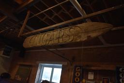 CIGARS SIGN AND LADDER