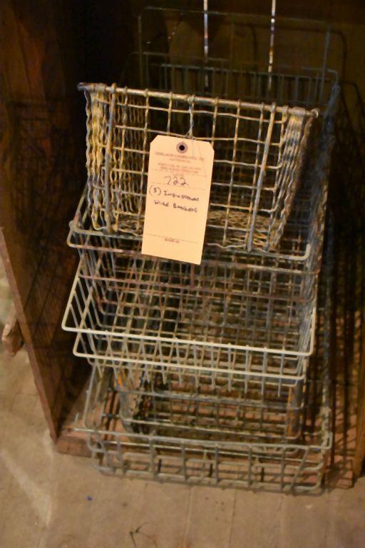 (5) INDUSTRIAL WIRE BASKETS