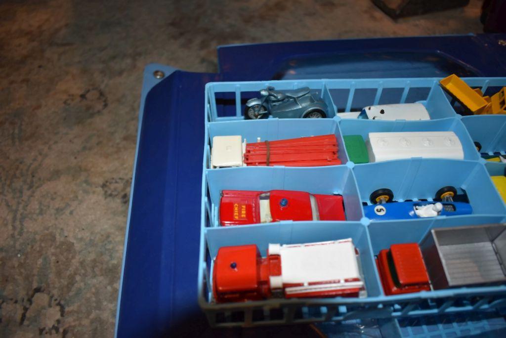 (27) MATCHBOX CARS AND CASE