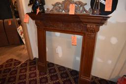 CHERRY FIREPLACE SURROUND WITH MANTLE, 28 3/4"L x 36 1/2"H OPENING,