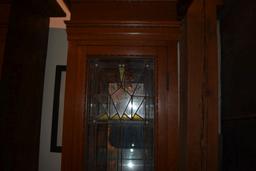 PAIR OF STUNNING ORNATE OAK BUILT-IN TYPE CABINETS