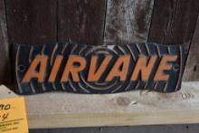 AIR VANE TIN SIGN, 13" x 4"