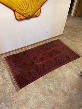 ANTIQUE HALLWAY RUG, 76" x 40"