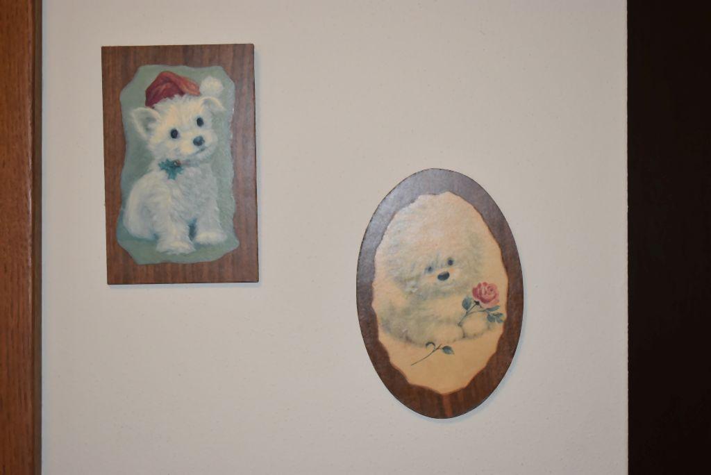 (4) WALL PRINTS: DOGS & CATS