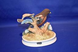 BISQUE PORCELAIN ROBIN BY ANDREA SADEK,