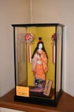 VINTAGE JAPANESE GEISHA GIRL DOLL, APPROX. 16"H,