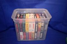 TOTE W/20 VHS TAPES, VARIOUS CATAGORIES: THE ROOKIE,