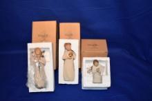 (3) NIB WILLOW TREE FIGURINES BY SUSAN LORDI, ANGLE