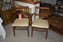 (2) VINTAGE MCM MID CENTURY MODERN ARM CHAIRS, BY WHITNEY MANUFACTURING,