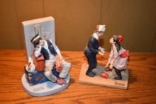 NORMAN ROCKWELL PORCELAIN FIGURINE FIRST DANCE,