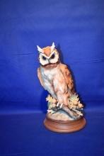 NAPCOWARE CERAMICA CREATIVA GREAT HORNED OWL STATUE,