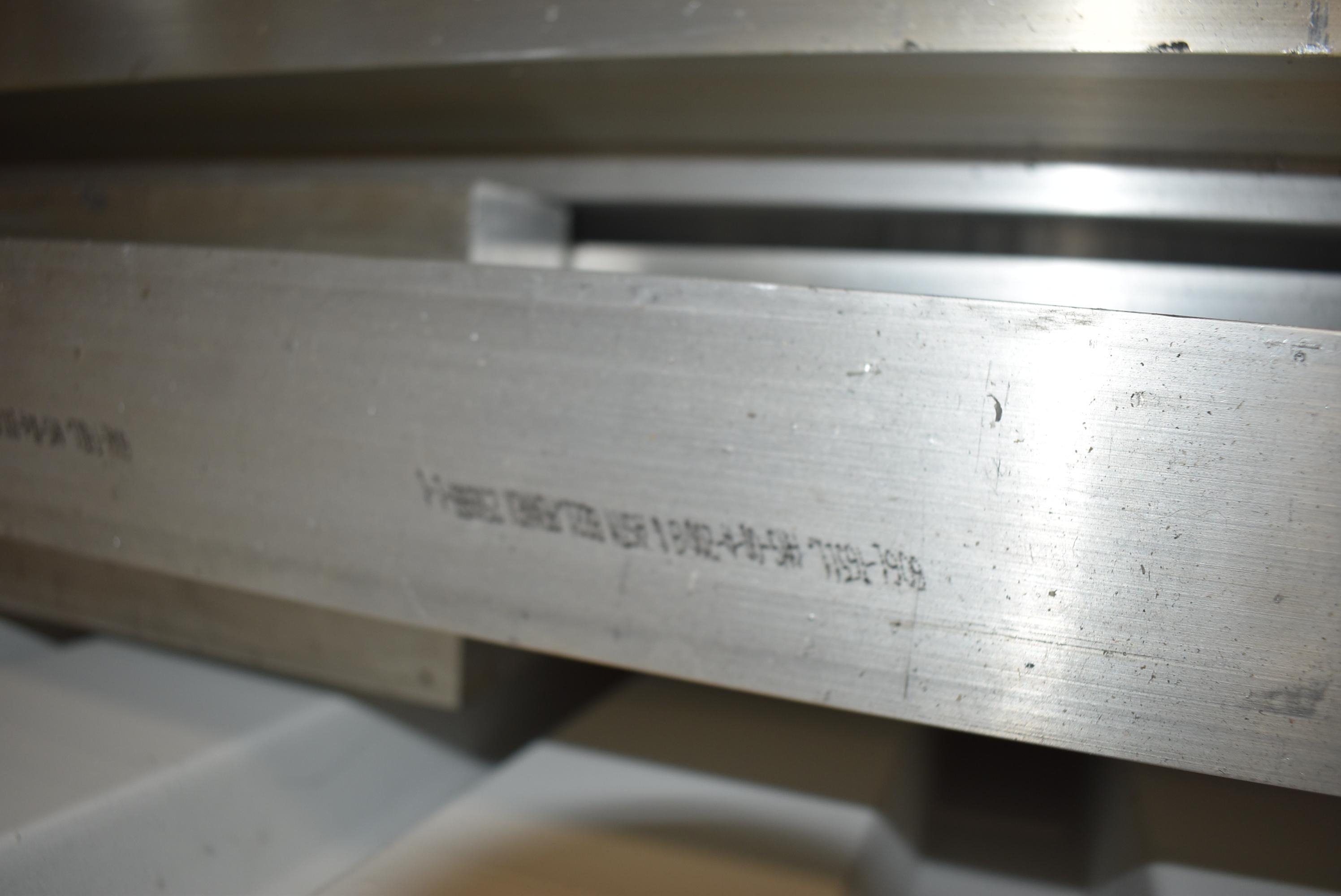 ALUMINUM SQUARE STOCK, 1" x 1 1/2", 2 1/2", 3", 2" x 5",