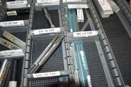 ASSORTED TOOLING IN THIS DRAWER; TAPS AND