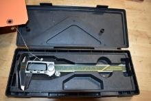 SHARS 6" DIGITAL CALIPER - SCREEN CRACKED, WITH CASE