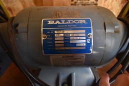 BALDOR DOUBLE END GRINDER, 1/2 H.P., SINGLE PHASE