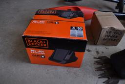 ASSORTED BLACK & DECKER GARDEN TOOLS;