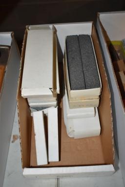 BOX OF ASSORTED SHARPENING STONES