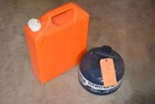 EAGLE KEROSEN CAN, ORANGE PLASTIC GAS CAN