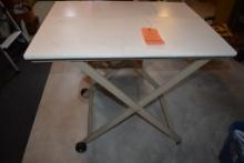 FOLDING WORK TABLE, 34" x 26" OPENS FOR