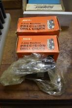 (3) SPI 3-JAW KEYLESS PRECISION DRILL CHUCKS, 1 0-3/8,