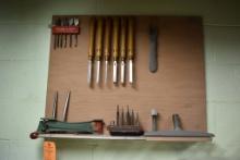 WOOD CHISEL SET BY MARPLES SHEFFIED, 6 PC & IRWIN