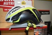 USED S-WORKS HELMET, WHITE/YELLOW/BLACK WITH MIPS