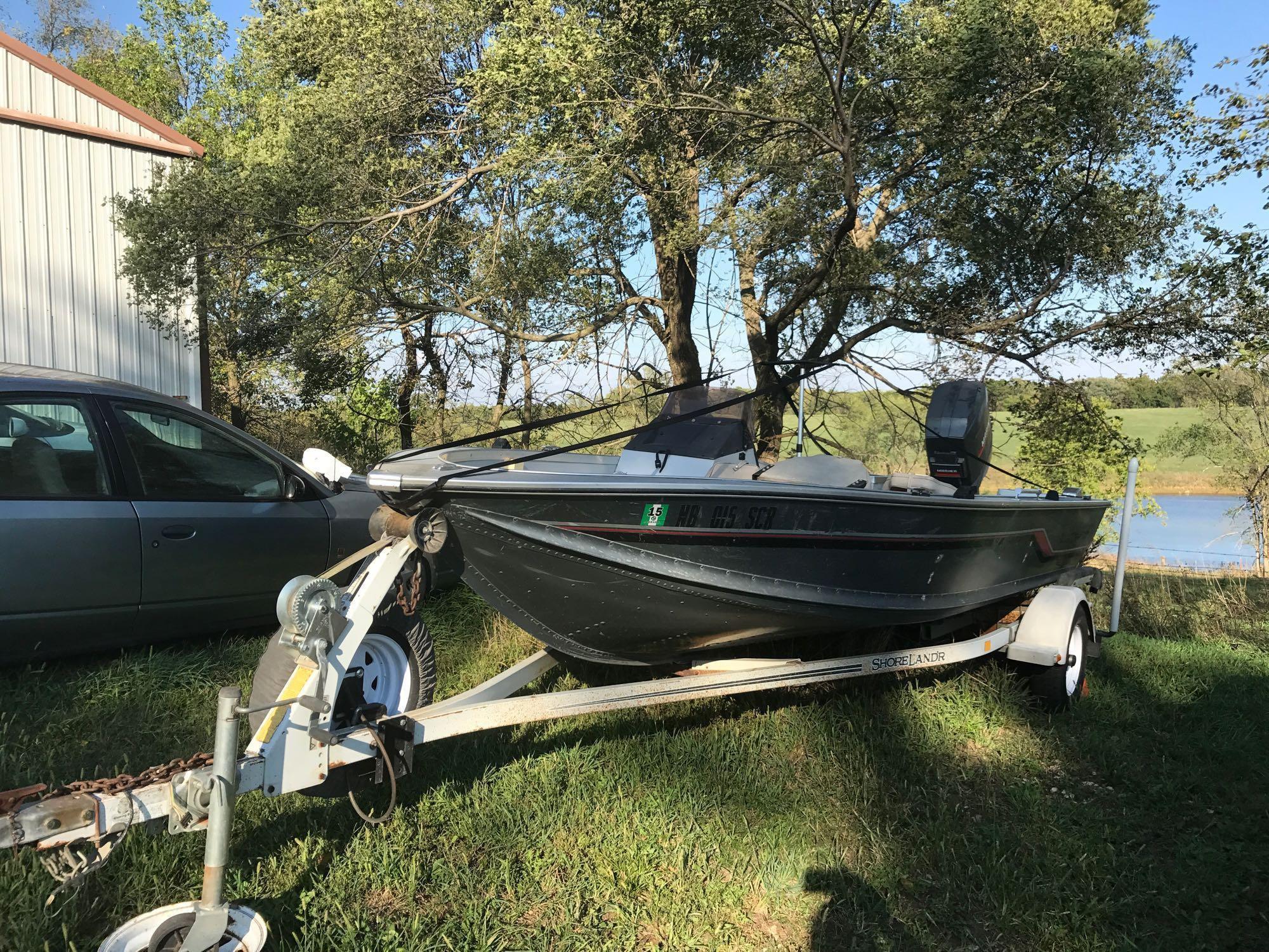 1989 17 ft Aluma craft Phantom w/ trailer