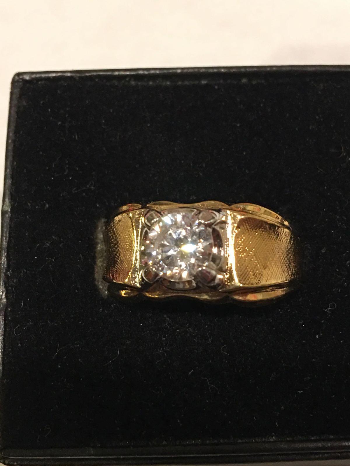 14k Gold electroplate Ring size 9