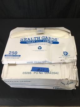 Health Gards Toilet seat covers 10 sleeves of 250