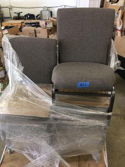 McCourt Manfacturing heavy duty padded chairs that can lock with each other
