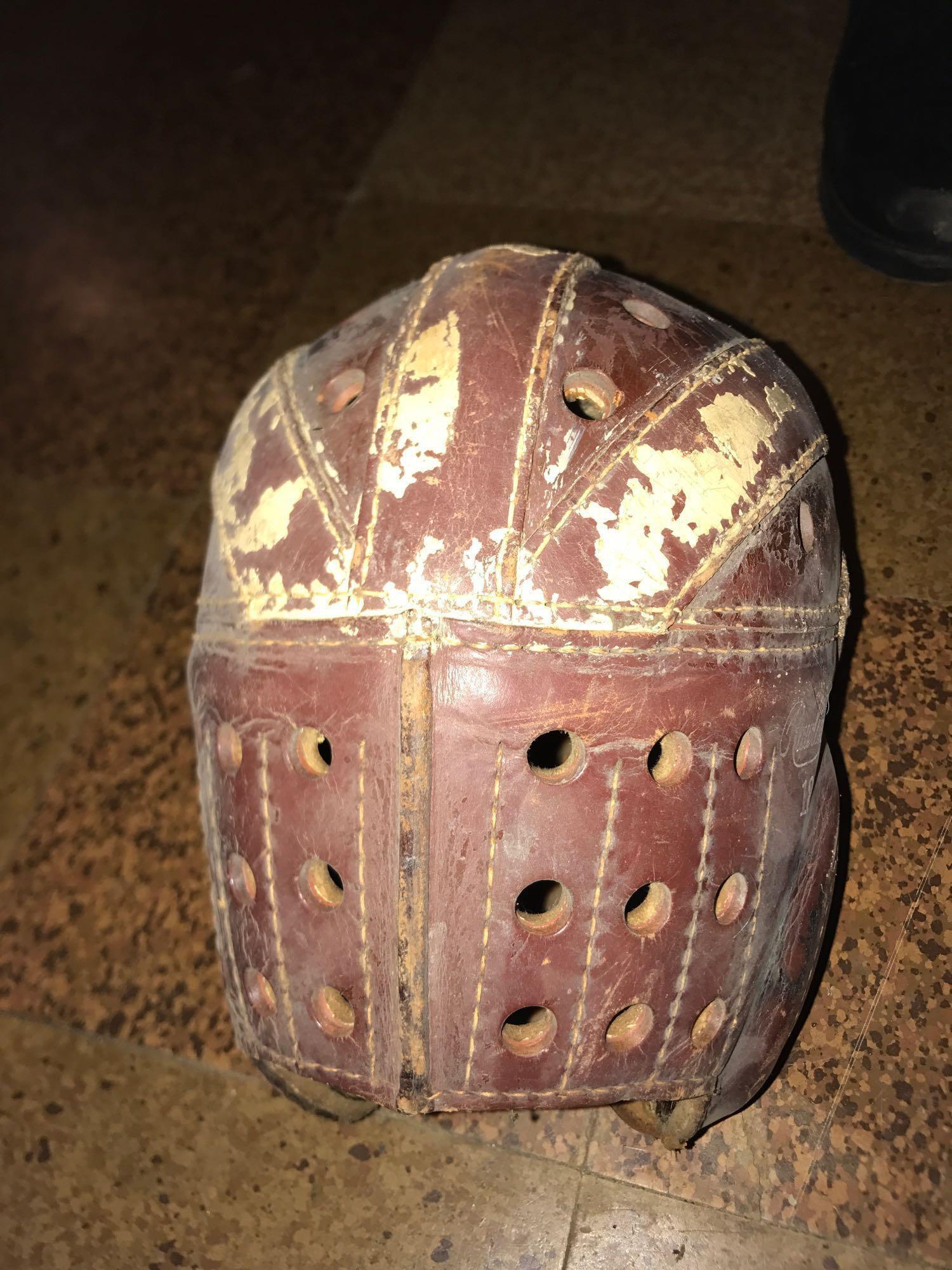Early 1900's Central College Football Helmet