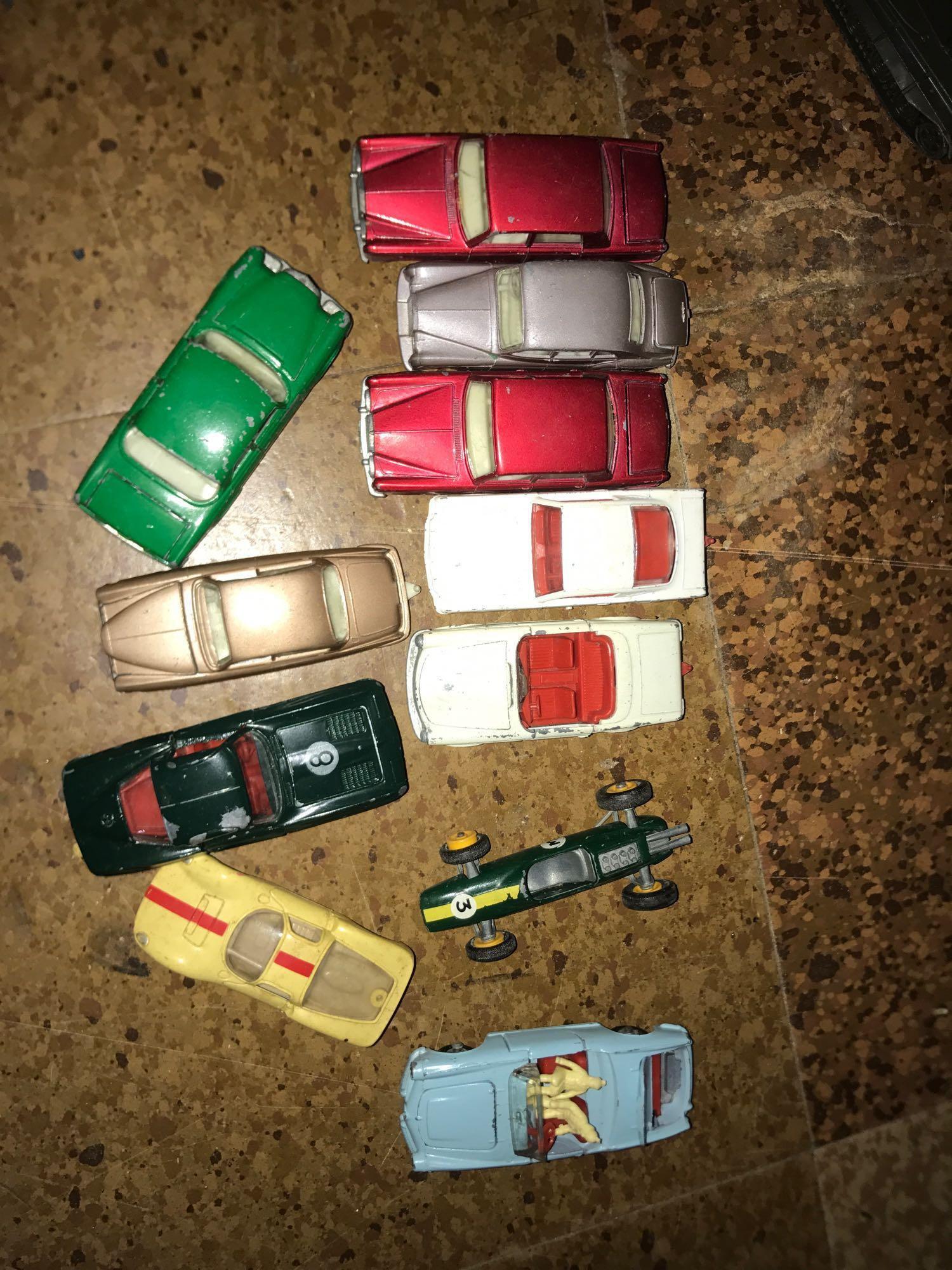 Matchbox type cars and others