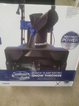 21" Snow blower 15 amp electric SNOW JOE ULTRA