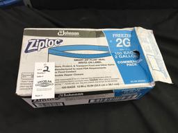 Ziploc 2 gallon freezer bags- 100 bags