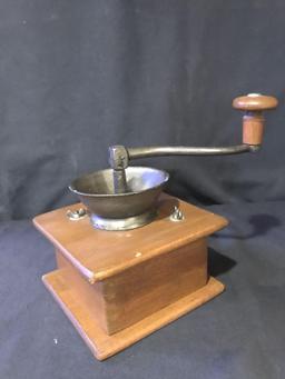 Antique coffee grinder