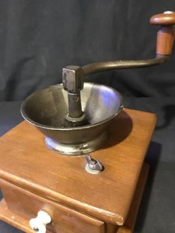 Antique coffee grinder