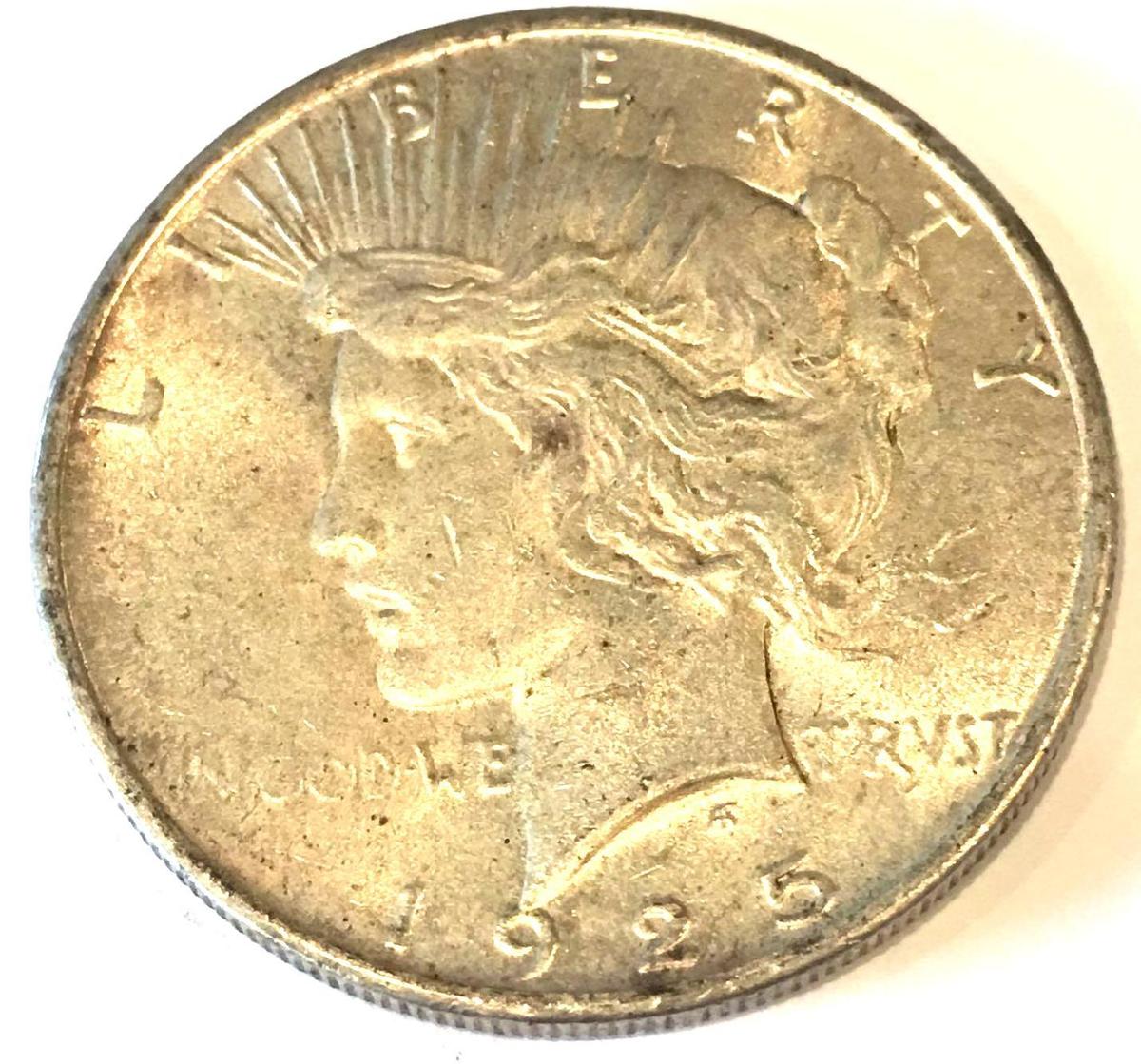 1925 Peace Dollar AU