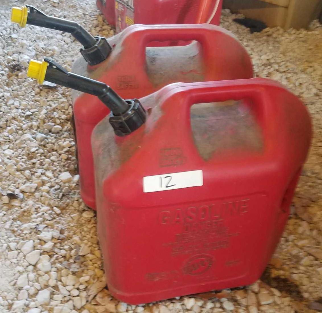 (2) 5 gallon Gas cans