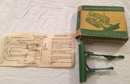 1/16th 1950?s John Deere Toy Dozer blade all original with box, blade and instructions