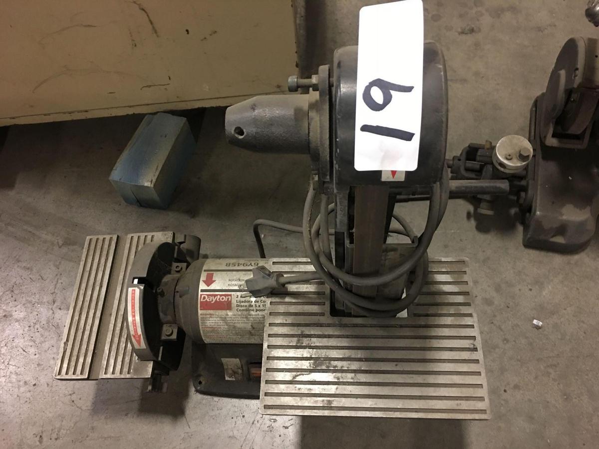 Dayton belt & disc sander 2x6