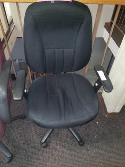 (2) Rolling office Chairs and pillow