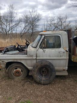 Dump Truck ( box filled with miscellaneous scrap) NO ENGINE