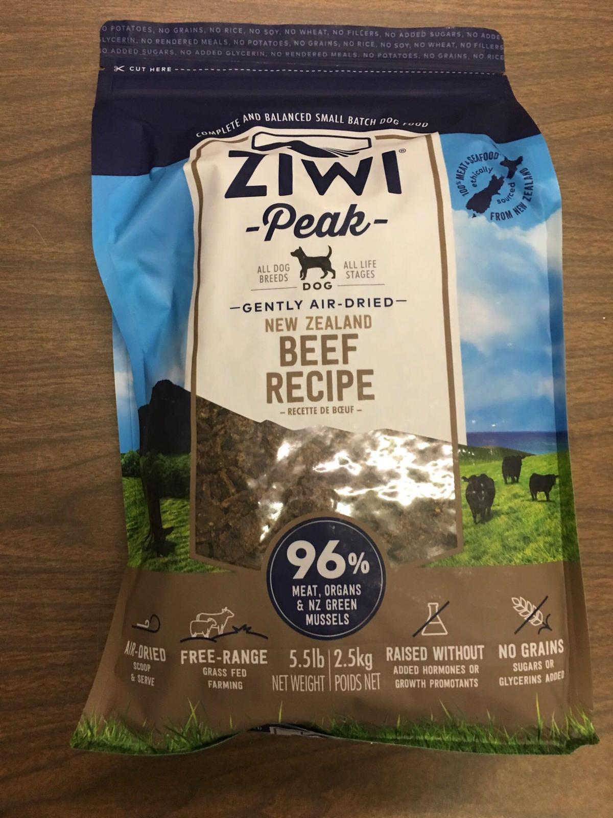 ZIWI Peak Dry Dog Beef 5.5 Lbs -2 packs