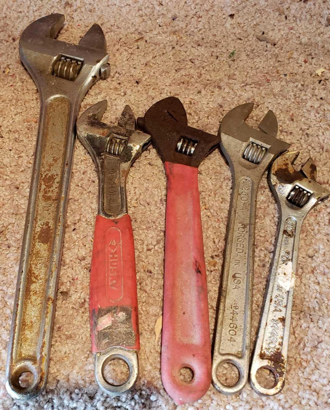 5 Crescent Wrenches