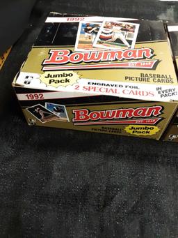 1992 Bowman jumbo pack baseball picture cards