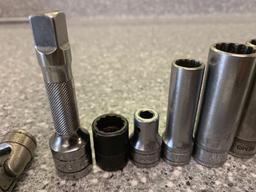 Snap-on 3/8 inch sockets and extension