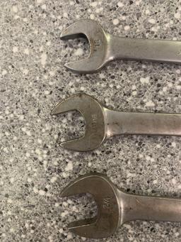 Snap on 3 Piece Stubby Wrenches 3/4, 11/16, and 16mm
