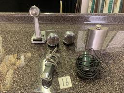 Microphones-Turner 253, plus others and flask